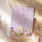 Liefde in Bloom Lavendel Bloemen Vrijgezellenfeest Kaart