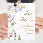 Liefde in Bloom Little Wildflower Vrijgezellenfees Kaart<br><div class="desc">Love in Bloom a Little Wildflower Bridal Shower Invitation,  Floral Spring Bridal Brunch Invite, </div>