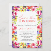 Liefde in Bloom Modern Kleurrijk Bloemen Vrijgezel Kaart (Voorkant)