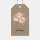 Liefde in Bloom Peach Bloemengunst Cadeaulabel (Achterkant)