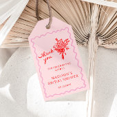 Liefde in Bloom Rood Roze Vrijgezellenfeest Welkom Cadeaulabel