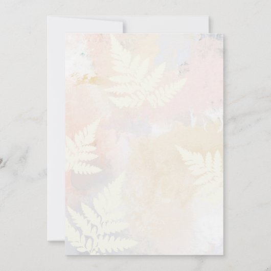 Liefde in Bloom Roze Bloemen Bruids Douche Uitnodi Kaart (Achterkant)