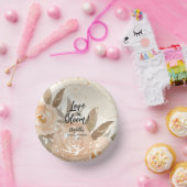 Liefde in Bloom Rustieke Perzik Bloemen Papieren Kommen (Feest)