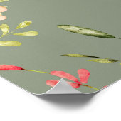 Liefde in Bloom Sage Vrijgezellenfeest Welkomstbor Poster (Hoek)