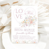 Liefde in Bloom Soft Wildflower Vrijgezellenfeest Kaart