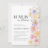 Liefde in Bloom Spring Blossom Floral Vrijgezellen Kaart (Voorkant)