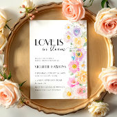 Liefde in Bloom Spring Blossom Floral Vrijgezellen Kaart