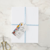 Liefde in bloom Spring Floral Vrijgezellenfeest Cadeaulabel (Met Touw)