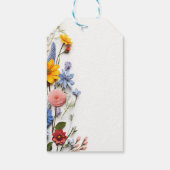 Liefde in bloom Spring Floral Vrijgezellenfeest Cadeaulabel (Achterkant)