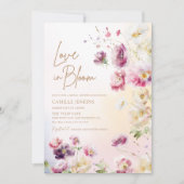 Liefde in Bloom Spring Floral Vrijgezellenfeest Kaart (Voorkant)