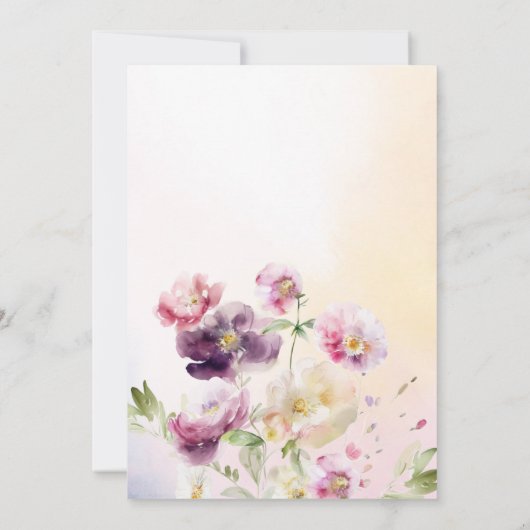 Liefde in Bloom Spring Floral Vrijgezellenfeest Kaart (Achterkant)