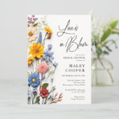 Liefde in bloom Spring Floral Vrijgezellenfeest Kaart (Staand voorkant)