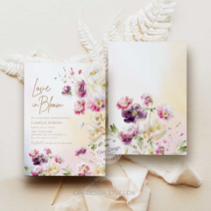 Liefde in Bloom Spring Floral Vrijgezellenfeest Kaart