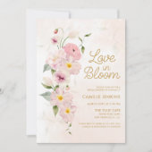 Liefde in Bloom Spring Floral Vrijgezellenfeest Kaart (Voorkant)