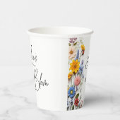 Liefde in bloom Spring Floral Vrijgezellenfeest Papieren Bekers (Rechts)