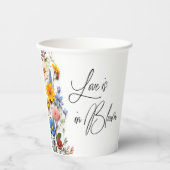 Liefde in bloom Spring Floral Vrijgezellenfeest Papieren Bekers (Voorkant)