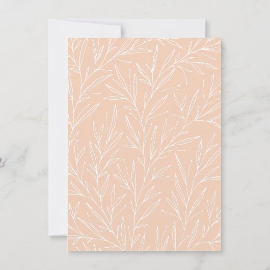 Liefde in bloom Spring Flowers Boho Vrijgezellenfe Kaart (Achterkant)