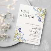 Liefde in Bloom Spring Vrijgezellenfeest Wildflowe Kaart