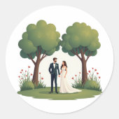 Liefde in Bloom Sticker (Voorkant)
