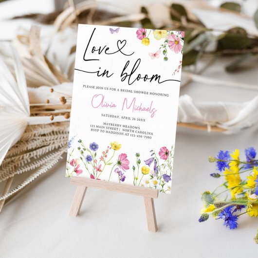 Liefde in Bloom Vrijgezellenfeest Bloemen Kaart