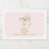 Liefde in Bloom Vrijgezellenfeest Champagne Sparkling Wijnetiket (Enkel label)