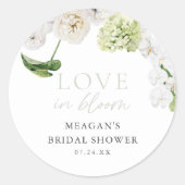 Liefde in Bloom Vrijgezellenfeest Dank je gunsten Ronde Sticker (Voorkant)