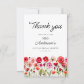 Liefde in Bloom Vrijgezellenfeest Dank je kaart (Voorkant)