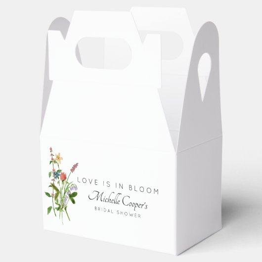 Liefde in Bloom Vrijgezellenfeest Favor Box Bedankdoosjes (Geopend)