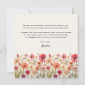 Liefde in Bloom Vrijgezellenfeest Flat Bedankt Car (Achterkant)