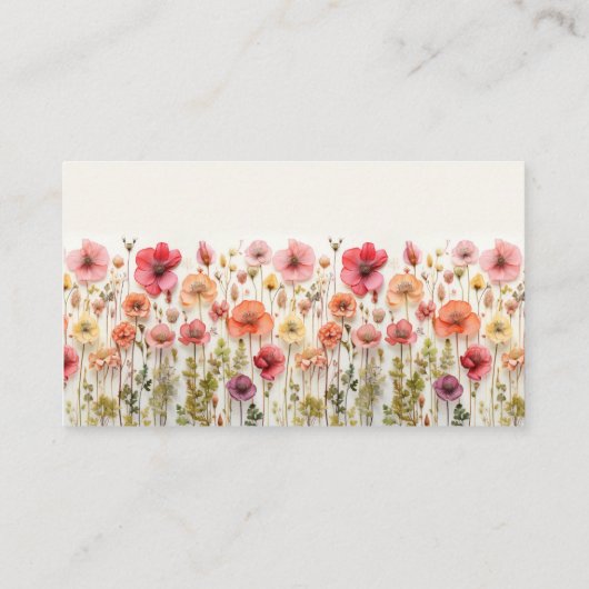 Liefde in Bloom Vrijgezellenfeest Gift Registry Ka Informatiekaartje (Achterkant)