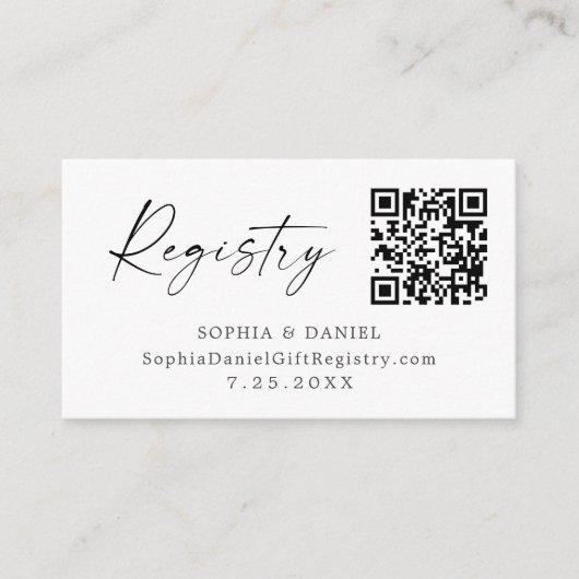 Liefde in Bloom Vrijgezellenfeest Gift Registry Ka Informatiekaartje (Voorkant)