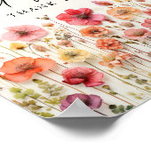 Liefde In Bloom Vrijgezellenfeest Kaarten en gesch Poster (Hoek)