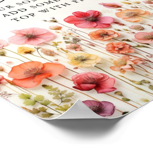 Liefde in Bloom Vrijgezellenfeest Mimosa Bar Teken Poster (Hoek)