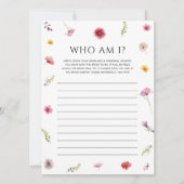 Liefde in Bloom Vrijgezellenfeest Raad Wie Game Ka Kaart (Voorkant)