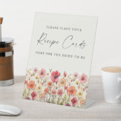 Liefde in Bloom Vrijgezellenfeest Recept Kaarten T Reclamebord Met Voetstuk (Insitu)