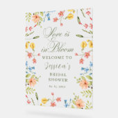 Liefde in Bloom Vrijgezellenfeest Welkom Acryl Bord (Hoek)