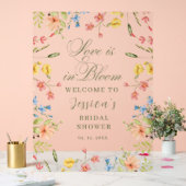 Liefde in Bloom Vrijgezellenfeest Welkom Acryl Bord (Huwelijk)