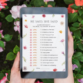 Liefde in Bloom Vrijgezellenfeest Wie zei Game Kaa Kaart