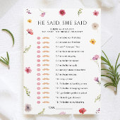 Liefde in Bloom Vrijgezellenfeest Wie zei Game Kaa Kaart