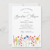 Liefde in Bloom Vrijgezellenfeest Wildflower Borde Kaart (Voorkant)