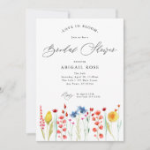 Liefde in Bloom Vrijgezellenfeest Wildflower, QR-c Kaart (Voorkant)