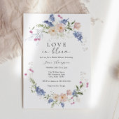 Liefde in Bloom Vrouwelijke Bloemen Vrijgezellenfe Kaart