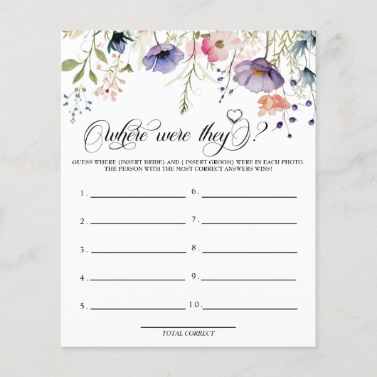 Liefde in Bloom | Waar waren ze | Spellen (Voorkant)