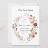 Liefde in Bloom Wildflower Boheems Vrijgezellenfee Kaart (Voorkant)