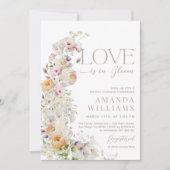 Liefde in Bloom Wildflower Boho Vrijgezellenfeest Kaart (Voorkant)