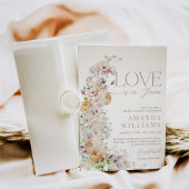 Liefde in Bloom Wildflower Boho Vrijgezellenfeest Kaart
