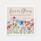 Liefde in Bloom Wildflower Charm Vrijgezellenfeest Servet (Voorkant)