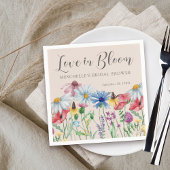 Liefde in Bloom Wildflower Charm Vrijgezellenfeest Servet