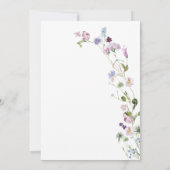 Liefde in Bloom Wildflower Floral Vrijgezellenfees Kaart (Achterkant)