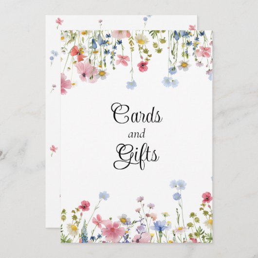 Liefde in Bloom Wildflower Gifts Sign (Voorkant / Achterkant)